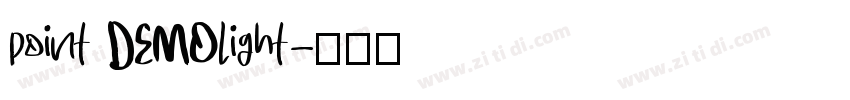 point DEMOlight字体转换